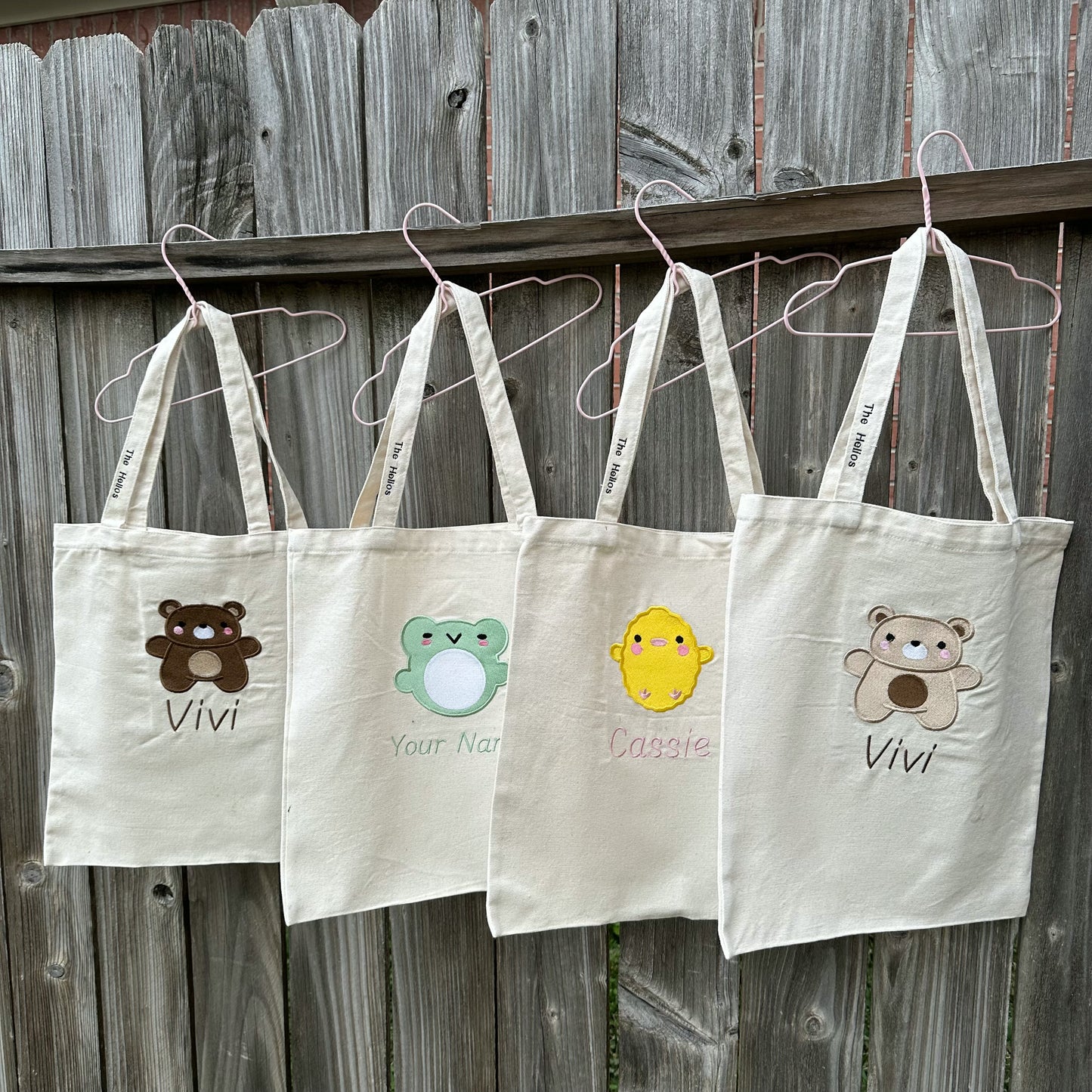 Tote Bag embroidered with name
