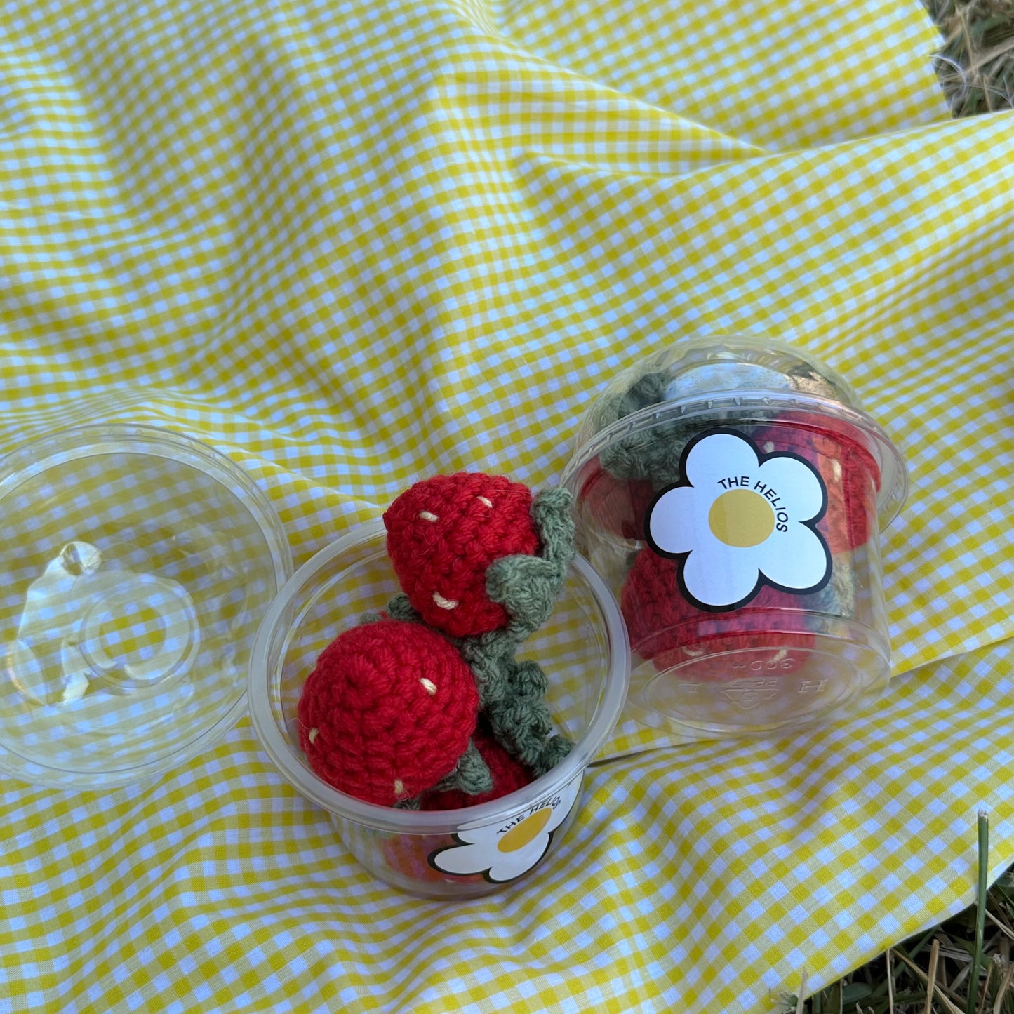 Strawberries keychain